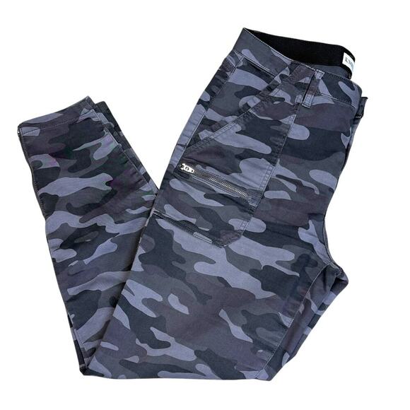 Knox Rose Womens Neutral Camo Mid-Rise Utility Ankle Skinny Pants Size 14 - Picture 3 of 9